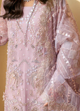 The Royal Palace By Nureh Embroidered Chiffon Unstitched 3 Piece Suit - 44
